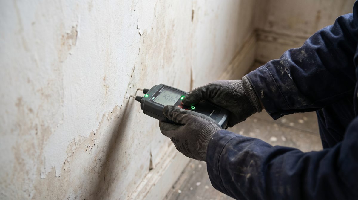 Drying equipment set up in Manhattan condo